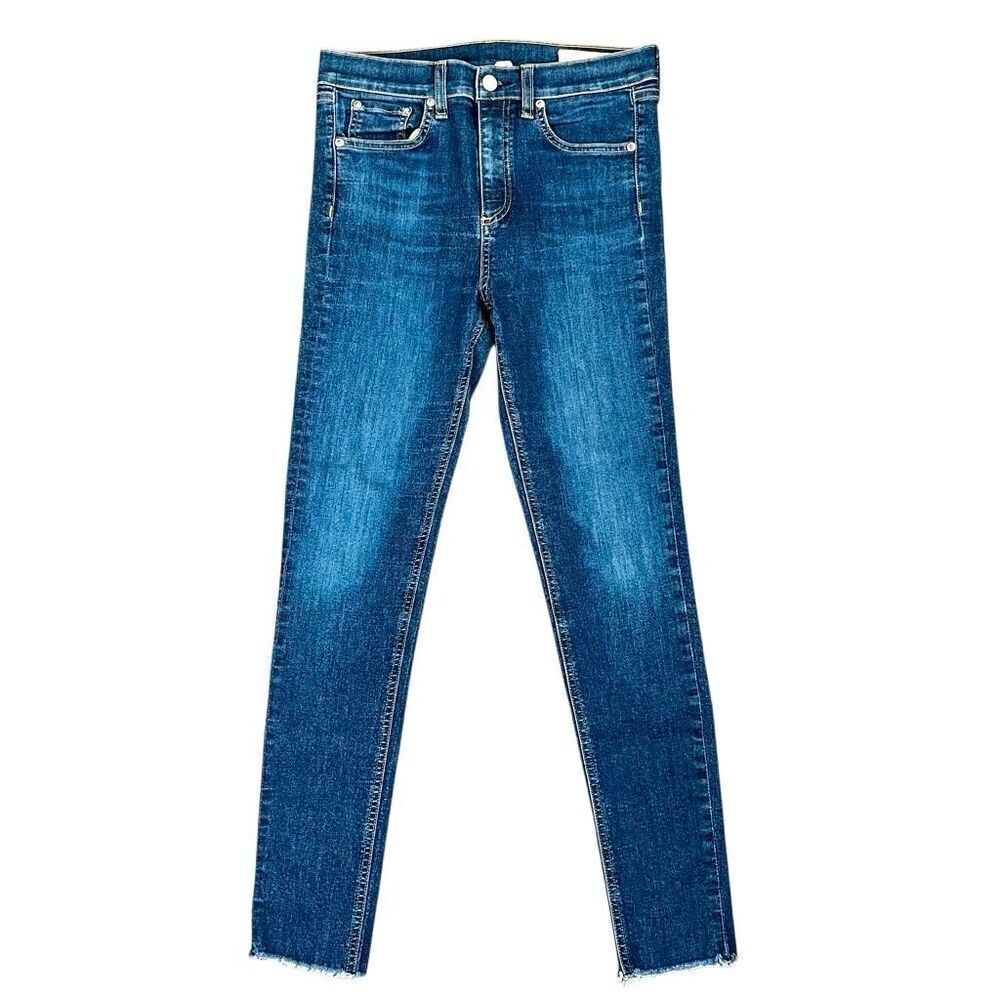 Rag & Bone Mad River 10” Ankle Skinny Raw Hem Jeans 27
